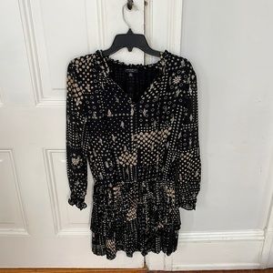 Current Air Black, Silver, and Gold Dress Size S